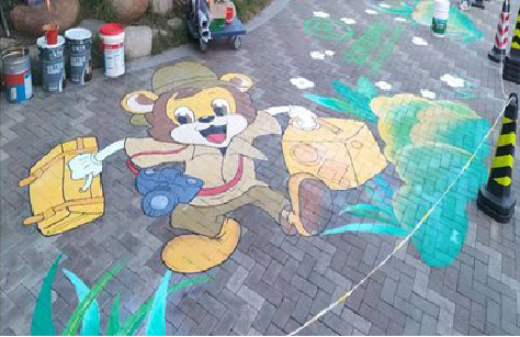 泉州夏季画地面彩绘会遇到的问题