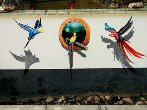 泉州视觉错位-3D墙绘设计