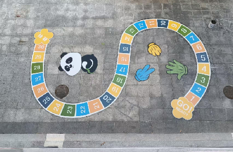 泉州地面游戏彩绘