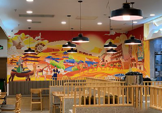 泉州商业空间彩绘介绍。